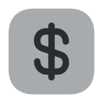 Dollar Square SVG Icon